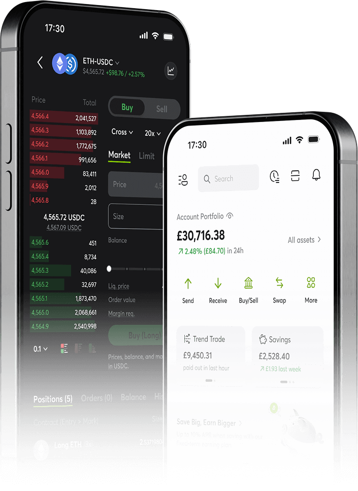 Cwallet app interface.